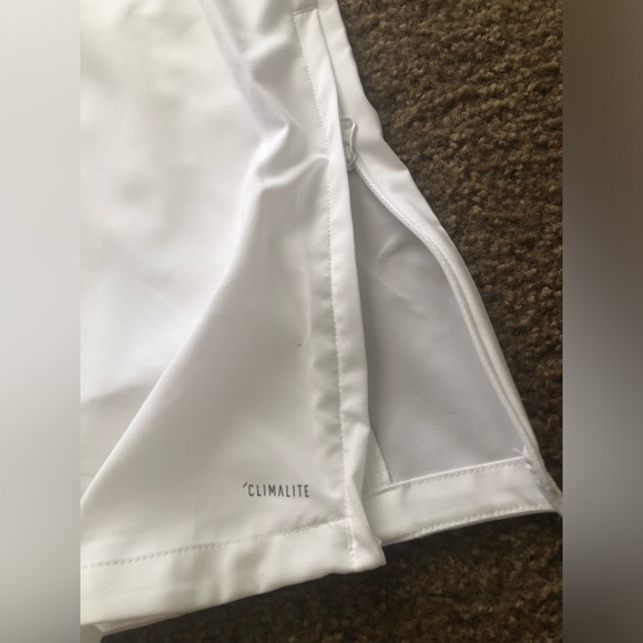 Mens Adidas Game Model 1/4 Shirt XL White Golf Sport NWT Side Zipper Short Sleev - Picture 6 of 6